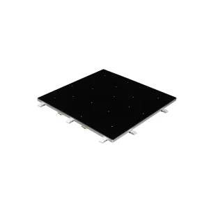 Black Starlit Dance Floor Panel (2ft x 2ft) (3 Sided)