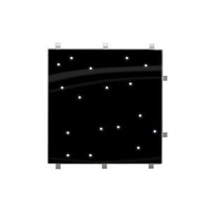 (Grumpy Joes) Black Starlit Dance Floor Panel (2ft x 2ft) (White Led)